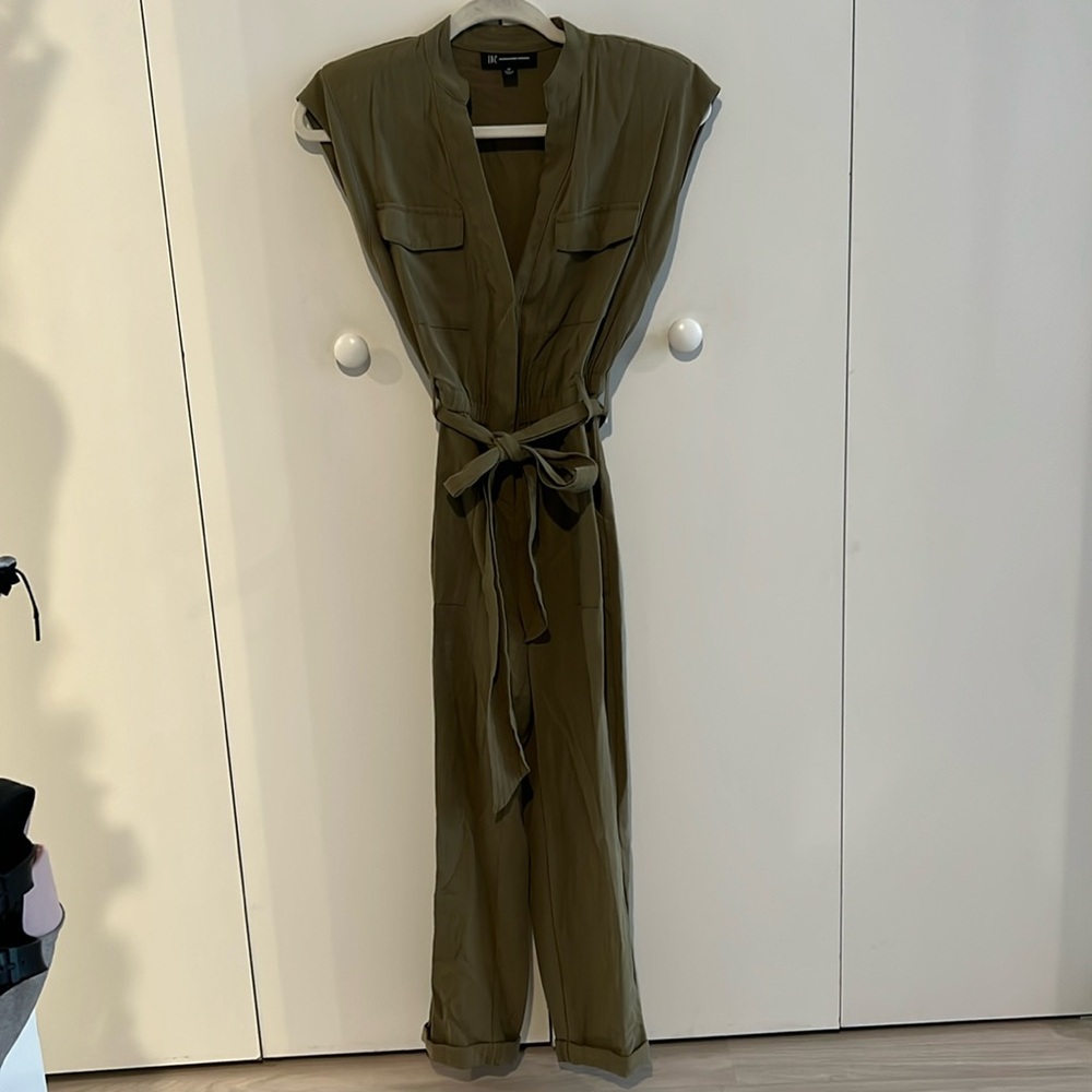 Green jumpsuit. Good condition.